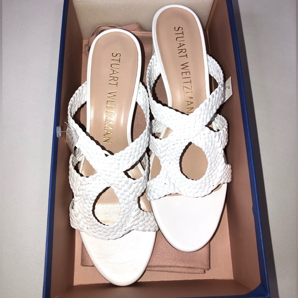 Brand new STUART WEITZMAN Woven Padded sandals size 8.5 - Picture 3 of 11